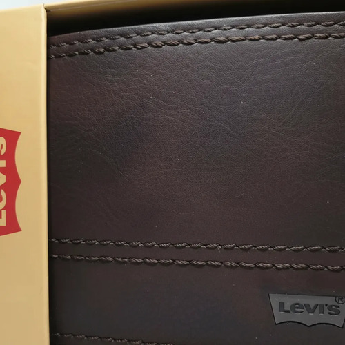 Billetera Levi`s Original Hombre Brown 31lp220144 Marrón Liso - Imagen 3
