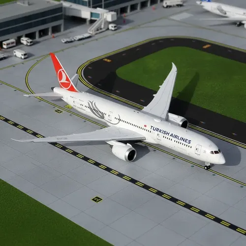 Aviòn Gemini 200, Boeing 787-9 Turkish Airlines Blanco, Rojo, Azul - Imagen 9