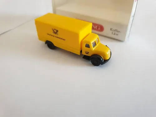 Camión Miniatura Wiking Escala N 0949 02 Koffer-lkw Amarillo - Imagen 2