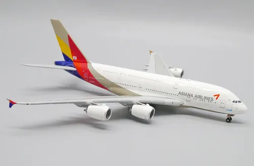 Avión Jc Wings, Esc 400 Airbus A380-800 Asiana Blanco Gris Rojo Amarillo - Imagen 2