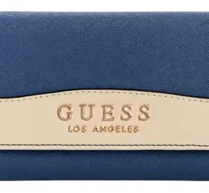 Cartera Billetera Guess_avon Park SLG Color Indigo Multi Diseño De La Tela Liso