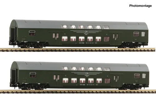 Set 2 Vagones Fleischmann, Esc N 2 Pisos Pasajeros 6260042