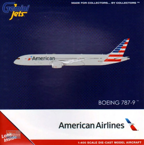 Avión Gemini Jets, Esc. 400, Boeing 787-8 American Airlines Gris Metalico - Imagen 2
