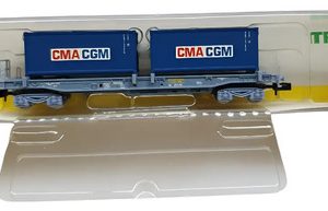 Vagón De Carga Trix, Esc N 15637-01 Transp. Containers 20p