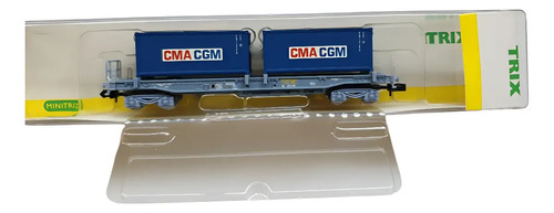Vagón De Carga Trix, Esc N 15637-01 Transp. Containers 20p