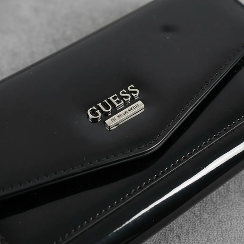 Billetera Guess Original, Black Souza Negro Liso - Imagen 3