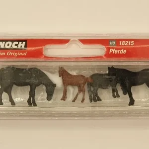 Caballos Miniatura, Esc H0 Noch 18215 Para Maquetas 1/87