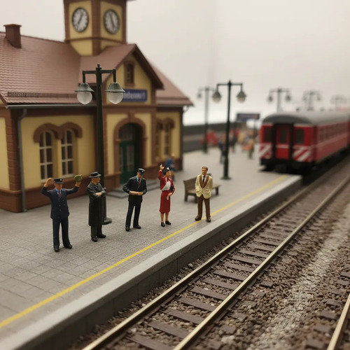 Figuras Maquetas Escala N, Preiser 79061, Perso. Estación - Imagen 3