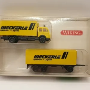 Camión Miniatura, Maquetas Esc N, Wiking, Mb Con Carro Arras