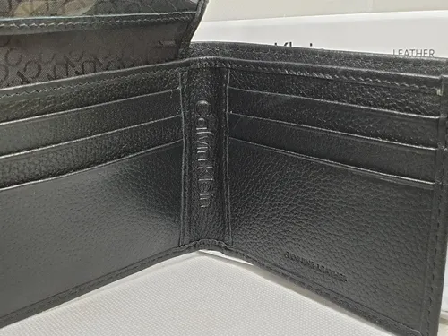 Billetera Calvin Klein Original De Hombre 31ka220070 Negro Liso - Imagen 3