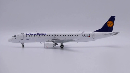 Avión Jc Wings, Esc 200 Embraer 190 Erj-190 Lufthanza Blanco Azul Amarillo - Imagen 3