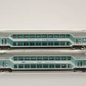Vagones Pasaj. Fleischmann, Esc N 2 Pisos 96/95 8122 K Set 2