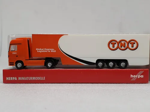 Camión Miniatura, Escala N Herpa, Mb Actros 1/160 Tnt Naranja/blanco