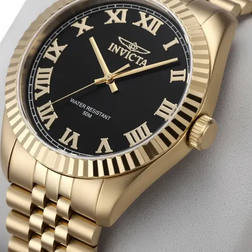 Reloj Invicta Specialty Windsor Men's Watch - 43mm, Gold Dorado Negro - Imagen 5