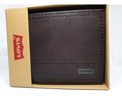Billetera Levi`s Original Hombre Brown 31lp220144 Marrón Liso