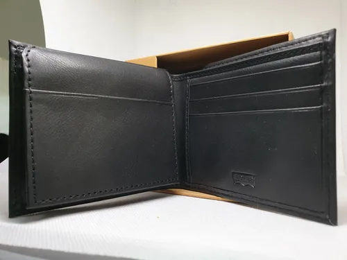 Billetera Levi's Original, Hombre Negre Negro Liso - Imagen 7