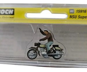 Figura Noch, Escala H0 15916 Motociclista Y Su Moto