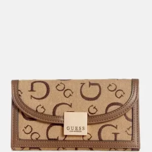 Billetera Guess Original Gammill Brown Multi Marrón