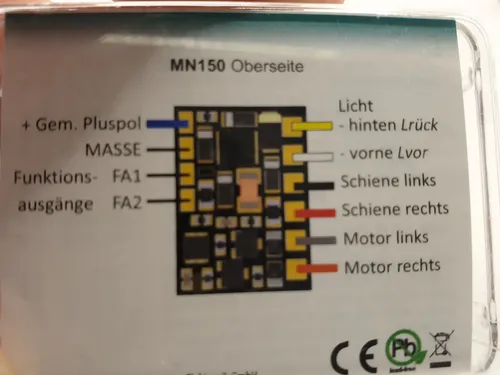 Decoder Para Locomotoras Escala N. H0, Tt - Imagen 6