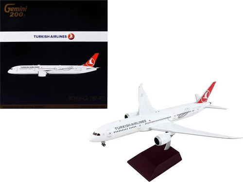 Aviòn Gemini 200, Boeing 787-9 Turkish Airlines Blanco, Rojo, Azul - Imagen 6