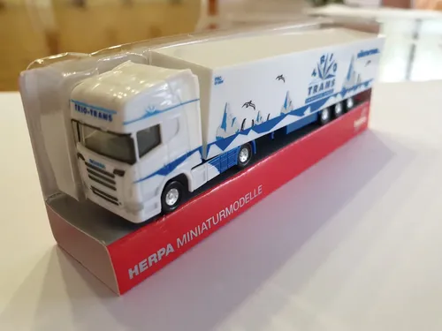 Camión Herpa, Escala N 1/160 , Scania R Sattelzug Blanco/azul - Imagen 2