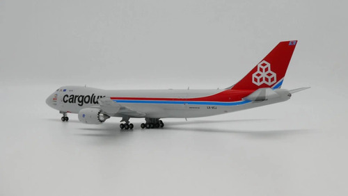 Avión Jc Wings, Esc 400, Boeing 747-8f Cargolux Blanco Rojo - Imagen 8