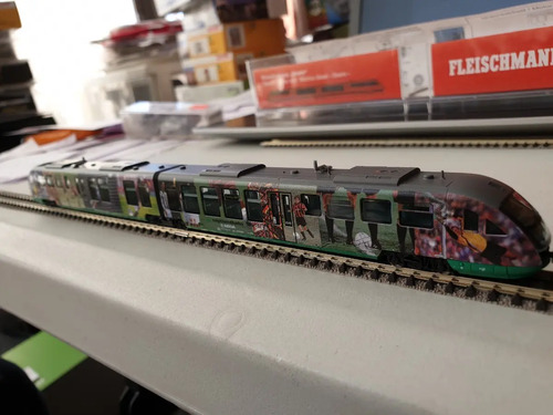 Tren Automotor Fleischmann Escala N 857420 Con Nem - Imagen 5