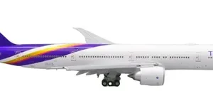 Avión Jc Wings, Esc 400, Boeing 777-300er Thai Blanco Morado