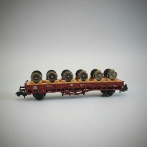 Vagón Carga Fleischmann, N 825803, Transp. 6 Ruedas De Tren
