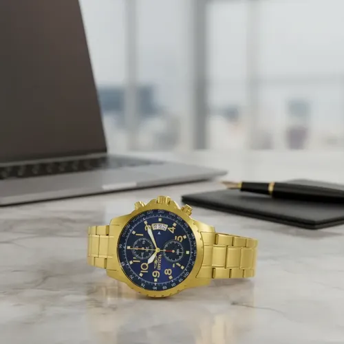 Reloj Invicta Specialty Altoris 13785 Dorado Negro - Imagen 4