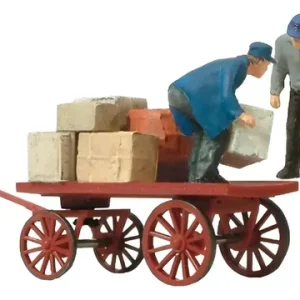 Figuras Maquetas H0 Preiser 28084 Carro Con 2 Cargadores