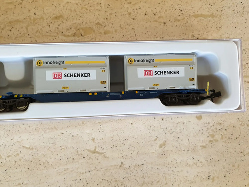 Vagones Carga Hobbytrain, N, H23732, Transp. Cont. Set De 2 - Imagen 8