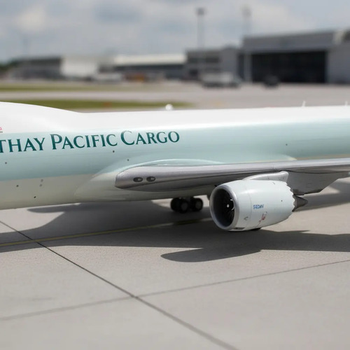 Avión Jc Wings 400, Boeing 747-8f Cathay Pacific Interactivo Verde Blanco - Imagen 4