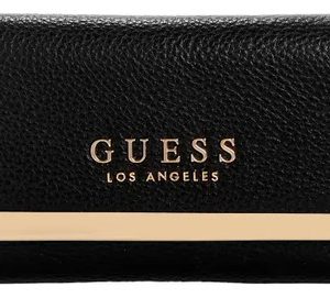 Carteras Guess Dama Mujer Color Marva Black Diseño De La Tela Liso