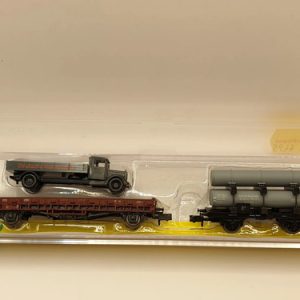 Vagones Carga Trix 15243, Esc N, Set 2 Más Camión De Época
