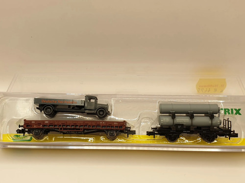 Vagones Carga Trix 15243, Esc N, Set 2 Más Camión De Época