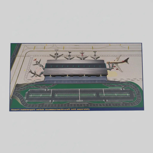 Aeropuerto En Miniatura Gemini Jets, Escala 400, Terminal Gris - Imagen 4