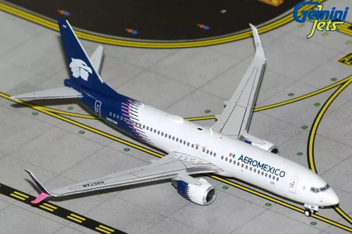 Avión Gemini Jets, Boeing 737-800 Aeromexico. Esc. 400 Blanco/azul - Imagen 2
