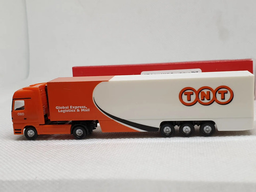 Camión Miniatura, Escala N Herpa, Mb Actros 1/160 Tnt Naranja/blanco - Imagen 3