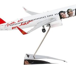 Avión Gemini 200, Boeing 737-800 Spicejet Blanco Rojo