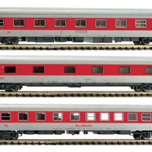 Vagones De Pasajeros Fleischmann, Esc N 781402 Set De 3