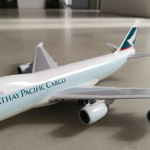 Avión Jc Wings 400, Boeing 747-8f Cathay Pacific Interactivo Verde Blanco - Imagen 5