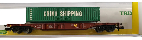 Vagón De Carga Trix, Esc N 15645-04 Transp Container 40p
