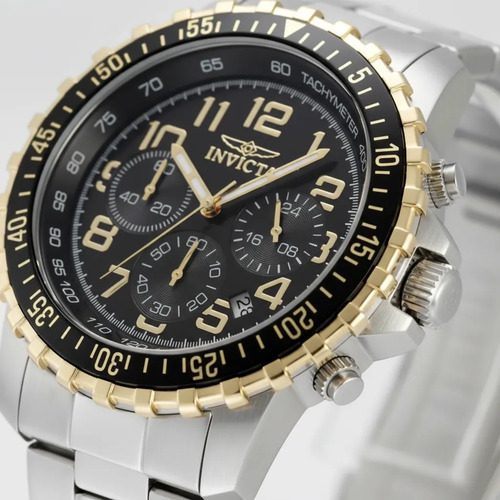 Reloj Invicta 49478 Specialty Vector Field 45mm Plateado/dorado Negro Dorado Negro - Imagen 5