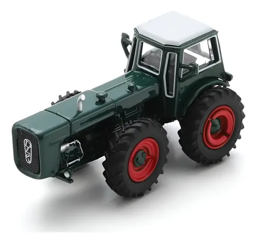 Vehículo En Miniature, Tractor Schuco Dutra D4k Verde Oscuro