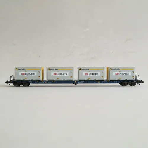 Vagones Carga Hobbytrain, N, H23732, Transp. Cont. Set De 2 - Imagen 9