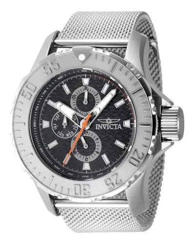 Reloj Invicta 48010 Vintage Quartz Hombres Acero Plateado