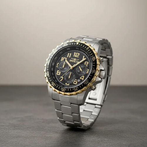 Reloj Invicta 49478 Specialty Vector Field 45mm Plateado/dorado Negro Dorado Negro