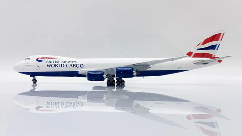 Avión Jc Wings, 400 Boeing 747-8f Bristish Airways World Car Blanco, Azul, Rojo
