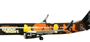 Avión Gemini, Esc 200 Boeing 737-900er, Alaska Negro Multicolor